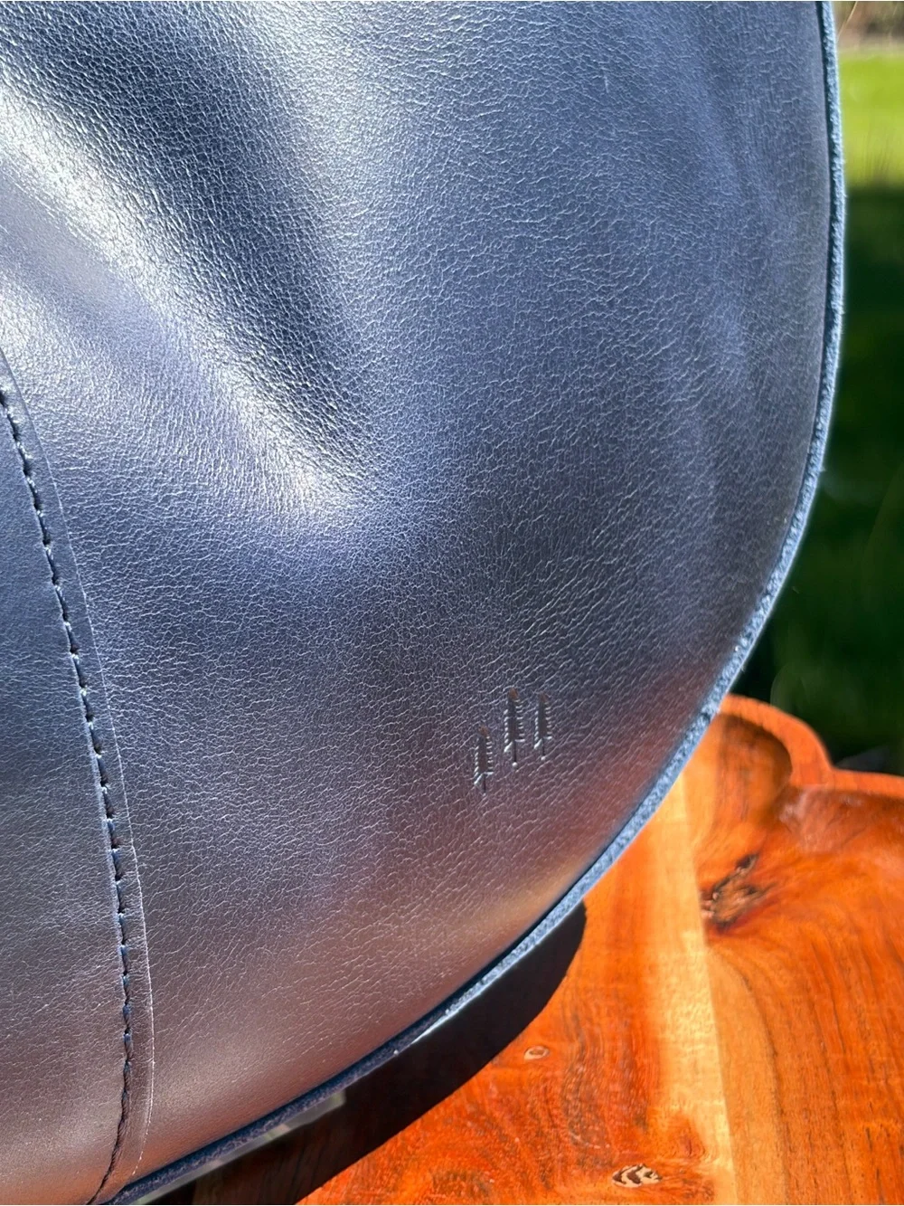 Portland Leather Nora Large Shoulder Bag Cowboy Blue Leather